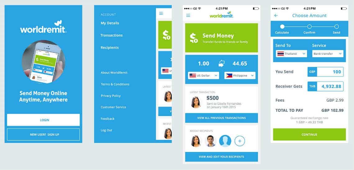Мобильная платформа WorldRemit Платформа WorldRemit