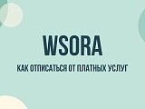 Wsora: как отменить подписку и отписаться от платных услуг
