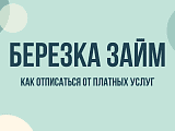 Березка займ: как отписаться от платных услуг и отключить подписку