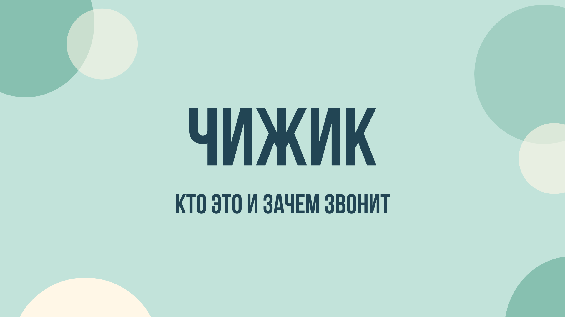 звонит чижик кто это